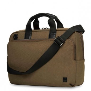 Knomo Maxwell 15 Slim Briefcase - унисекс чанта за преносими компютри до 15 инча (кафява)