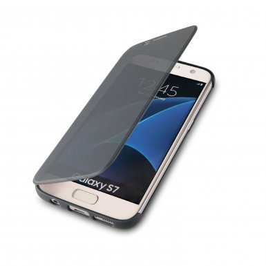 4smarts Kyoto Always-On Book - калъф през който виждате информация от дисплея за Samsung Galaxy S7 (черен)