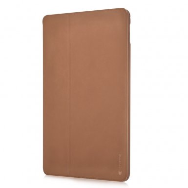 Comma Elegant Case - кожен калъф и поставка за iPad Pro 9.7 (кафяв)