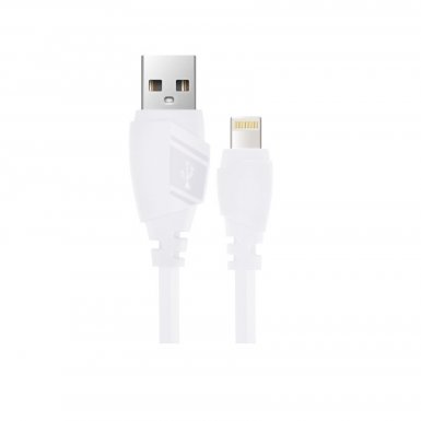 Devia Aex Lightning Data Cable 1.2m. - гумиран lightning кабел (120 см.) за iPhone, iPad и iPod с Lightning вход (бял)