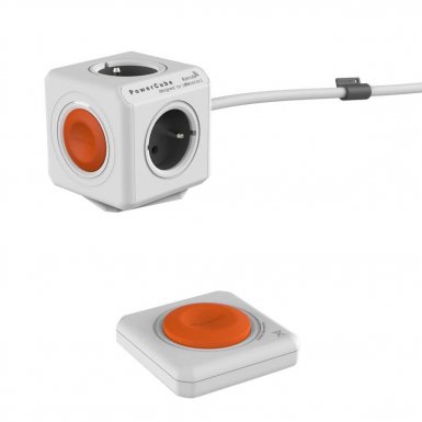 Allocacoc PowerCube Extended Remote - разклонител с дистанционно управление за зареждане на мобилни устройства