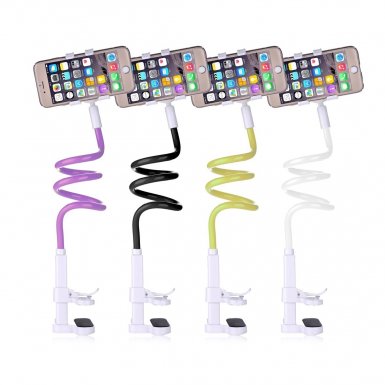 Devia Universal Flexible Mobile Holder - поставка с огъващо се рамо за смартфони до 6 инча (зелен)