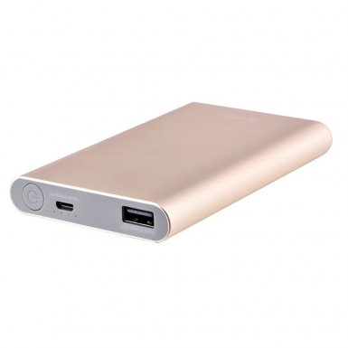 Devia King Kong QC2.0 Power Bank 8000 mAh - външна батерия за бързо зареждане (Quick Charge 2.0) за мобилни устройства (златист)