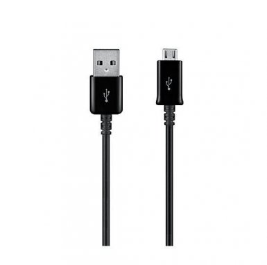 Samsung USB DataCable ECB-DU4EBE - оригинален microUSB кабел за Samsung мобилни телефони (150 cm) (черен) 