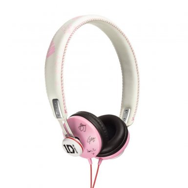 Jivo One Direction SnapCaps On-Ear Leather Band Headphones - слушалки за мобилни устройства (розови)