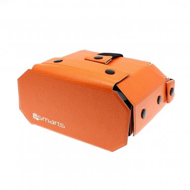 4smarts Basic Portable Universal VR Leather Glasses - очила за виртуална реалност за iOS и Android (оранжев)