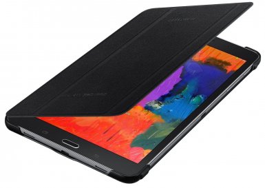 Samsung Diary Case EF-BT320BB - хибриден кожен калъф и поставка за Samsung Galaxy Tab Pro 8.4 (черен)