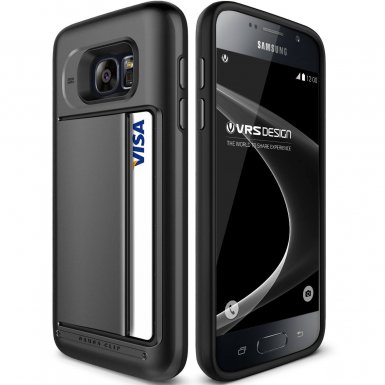 Verus Damda Clip Case - хибриден удароустойчив кейс за Samsung Galaxy S7 (черен)