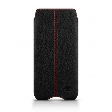 Beyzacases Zero - кожен калъф (естествена кожа, ръчна изработка) за iPhone 8 Plus, iPhone 7 Plus, iPhone 6 Plus, iPhone 6S Plus (черен)