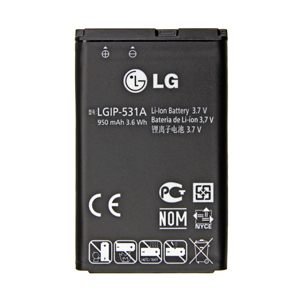 LG Battery LGIP-531A - оригинална резервна батерия за LG A170, KU250, GM205, GS101 и други (bulk package)