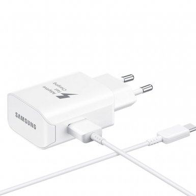 Samsung USB-C Fast Charger EP-TA300CW - захранване и кабел за устройства с USB-C стандарт