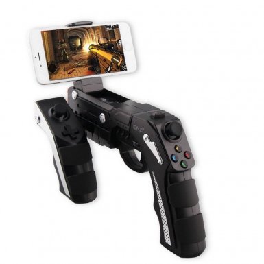 iPega Gun BT Remote Controller - безжичен игрови контролер за мобилни устройства под формата на пистолет