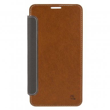 4smarts NOORD Book - кожен кейс с прозрачна задна част за Samsung Note 5 (кафяв)