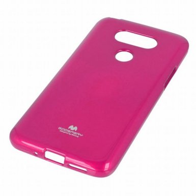 Mercury Goospery Jelly Case - силиконов (TPU) калъф за LG G5 (розов)