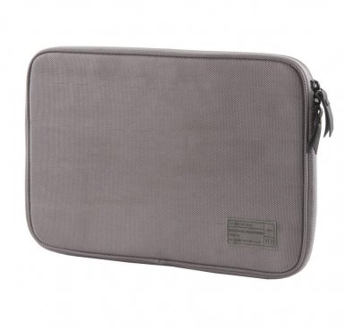 HEX Sleeve with Rear Pocket - ударо и водоустойчив текстилен калъф за MacBook Air 11 и устройства до 11.6 ин. (сив)