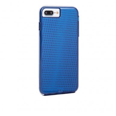 CaseMate Naked Tough Translucent Case - кейс с висока защита за iPhone 8 Plus, iPhone 7 Plus, iPhone 6S Plus, iPhone 6 Plus (син)