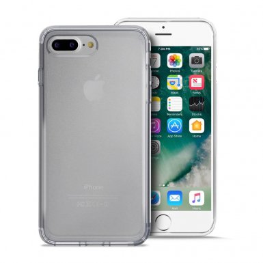 Puro 0.3 Nude case - ултра-тънък (0.30 mm) TPU кейс за iPhone 8 Plus, iPhone 7 Plus (прозрачен)
