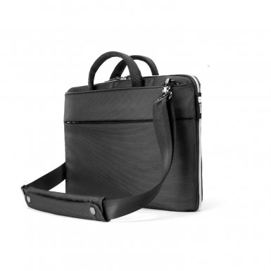 Booq Taipan Super Slim 13 - чанта с дръжки и презрамка за MacBook Air 13, Pro 13, Pro Retina 13 и мобилни устройства до 13 инча (черна)