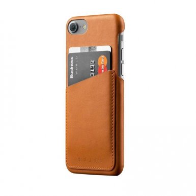 Mujjo Leather Wallet Case - кожен (естествена кожа) кейс с джоб за кредитна карта за iPhone 8, iPhone 7 (кафяв) | Marovski Mujjo Leather Wallet Case - кожен (естествена кожа) кейс с джоб за кредитна карта за iPhone 8, iPhone 7 (кафяв)
