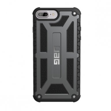Urban Armor Gear Monarch Graphite - удароустойчив хибриден кейс за iPhone 8 Plus, iPhone 7 Plus (черен)