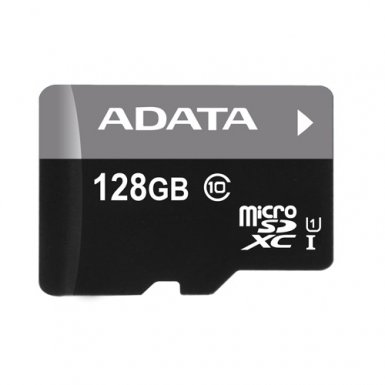 Adata 128GB Premier microSDXCM UHS-I U1 Class10 - microSDXCM памет карта 128GB с SD адаптер (клас 10)