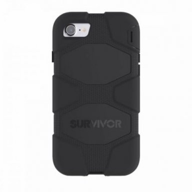 Griffin Survivor All-Terrain Extreme-Duty Case - защита от най-висок клас за iPhone 8, iPhone 7 (черен)