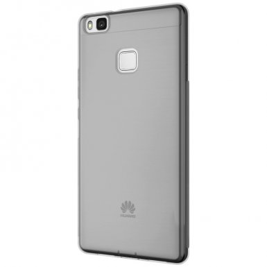 Ultra-Slim Case - тънък силиконов (TPU) калъф (0.3 mm) за Huawei P9 (черен-прозрачен)