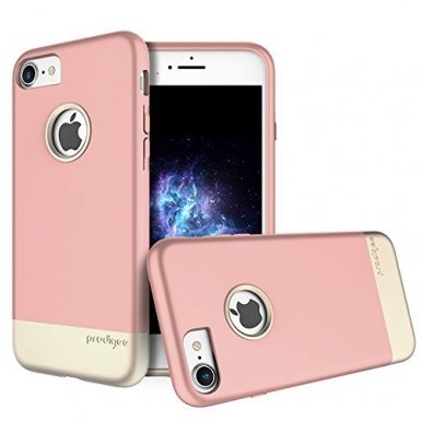 Prodigee Fit Case - поликарбонатов слайдер кейс за iPhone 8, iPhone 7 (розово злато)