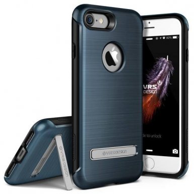 Verus Duo Guard Case - висок клас хибриден удароустойчив кейс за iPhone 8, iPhone 7 (син)