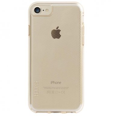 Skech Matrix Case - удароустойчив TPU калъф за iPhone 8, iPhone 7, iPhone 6S, iPhone 6 (златист-прозрачен)