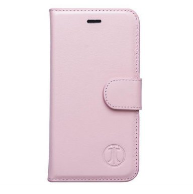 JT Berlin LeatherBook Style Case - хоризонтале кожен (естествена кожа) калъф тип портфейл за iPhone 8 Plus, iPhone 7 Plus (розово злато)