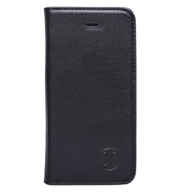 JT Berlin LeatherBook Magic Case - хоризонтален кожен (естествена кожа) калъф тип портфейл за iPhone 8, iPhone 7 (черен)