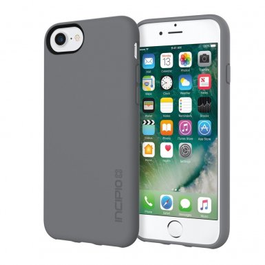 Incipio NGP Case - удароустойчив силиконов (TPU) калъф за iPhone 8, iPhone 7, iPhone 6S, iPhone 6 (сив)