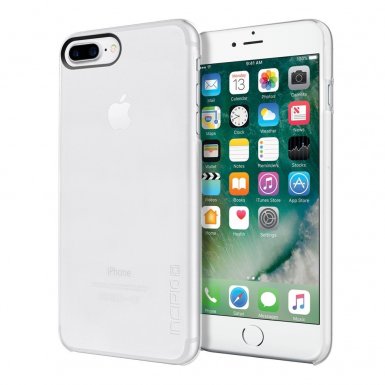 Incipio Feather Pure Case - тънък поликарбонатов кейс за iPhone 8 Plus, iPhone 7 Plus (мат-прозрачен)