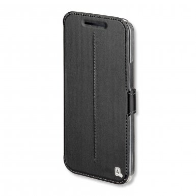 4smarts Supremo Book Flip Case - кожен калъф с поставка и отделение за кр. карта за HTC 10 (черен)