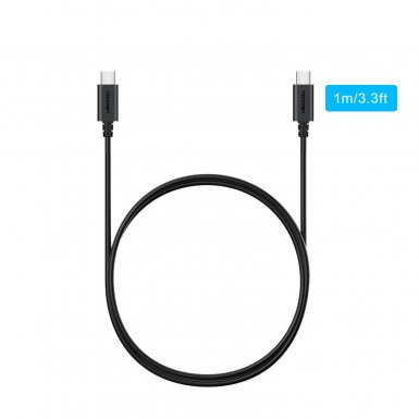 TeckNet TT102 3.1 USB-C to USB-C Cable - качествен USB кабел за MacBook и устройства с USB-C порт (100 cm) (черен)