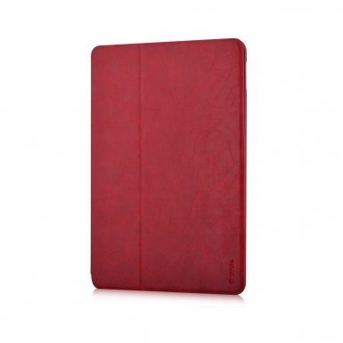 Devia Elite Case - кожен калъф и поставка за iPad Pro 9.7 (червен)
