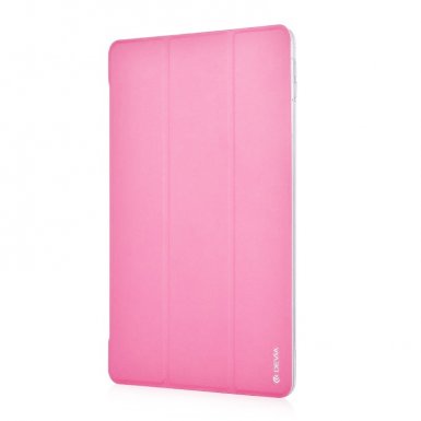 Devia Light Grace Case - кожен калъф и поставка за iPad mini 4 (розов)