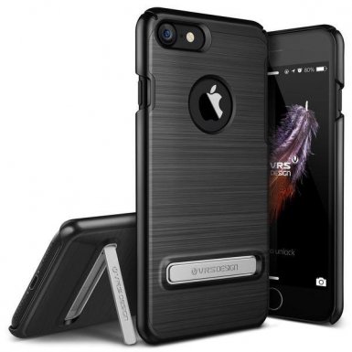 Verus Simpli Lite Case - поликарбонатов кейс за iPhone 8, iPhone 7 (черен)