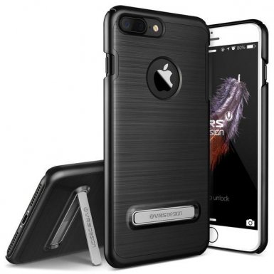 Verus Simpli Lite Case - поликарбонатов кейс за iPhone 8 Plus, iPhone 7 Plus (черен)