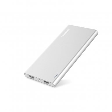 TeckNet iEP1000 PowerCrest C1 10000mAh External Battery Power Bank - качествена външна батерия 10000mAh с 2xUSB за смартфони и таблети (сребрист)