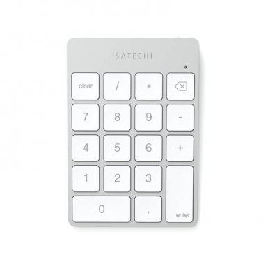 Satechi Slim Aluminum Wireless Keypad - безжична Bluetooth клавиатура с 18 бутона за MacBook (сребриста)