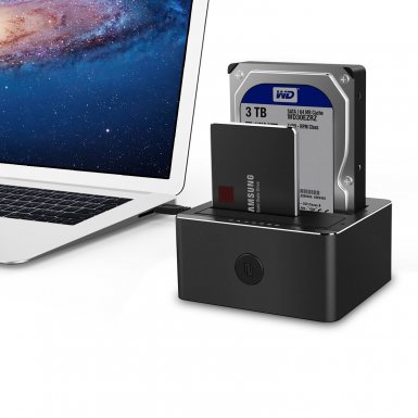 TeckNet UD037 USB 3.0 Hard Drive Docking Station - докинг станция за твърди дискове с две гнезда и USB 3.0