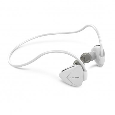 TeckNet G939 Bluetooth 4.0 Active Sports Earphones - безжични спортни слушалки с микрофон за мобилни устройства (бял)