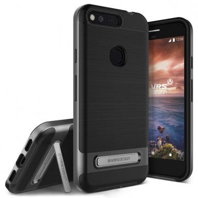 Verus High Pro Shield Case - висок клас хибриден удароустойчив кейс за Google Pixel XL (сив)