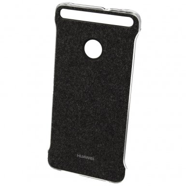 Huawei Leather Case - оригинален текстилен кейс за Huawei Nova (тъмносив)