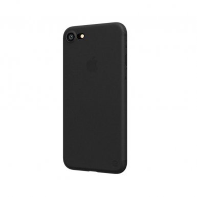 SwitchEasy 0.35 UltraSlim Case - тънък термопластичен кейс 0.35 мм. за iPhone 8 Plus, iPhone 7 Plus (черен-прозрачен)