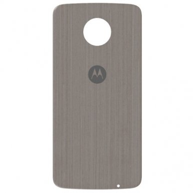 Motorola Moto Mods Style Shell - оригинален резервен капак за Motorola Moto Z, Moto Z Play (сребърен дъб)