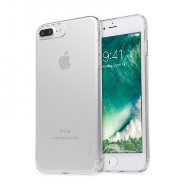 Torrii Healer Case - самовъзстановяващ се поликарбонатов кейс и калено стъкло за iPhone 8 Plus, iPhone 7 Plus (прозрачен)