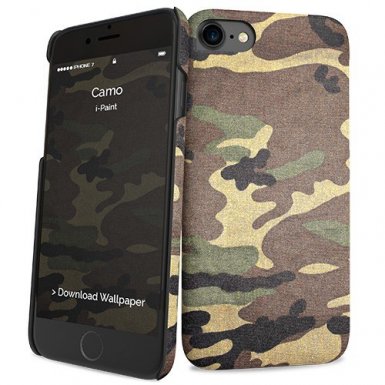 iPaint Camo HC Case - дизайнерски поликарбонатов кейс за iPhone 8, iPhone 7